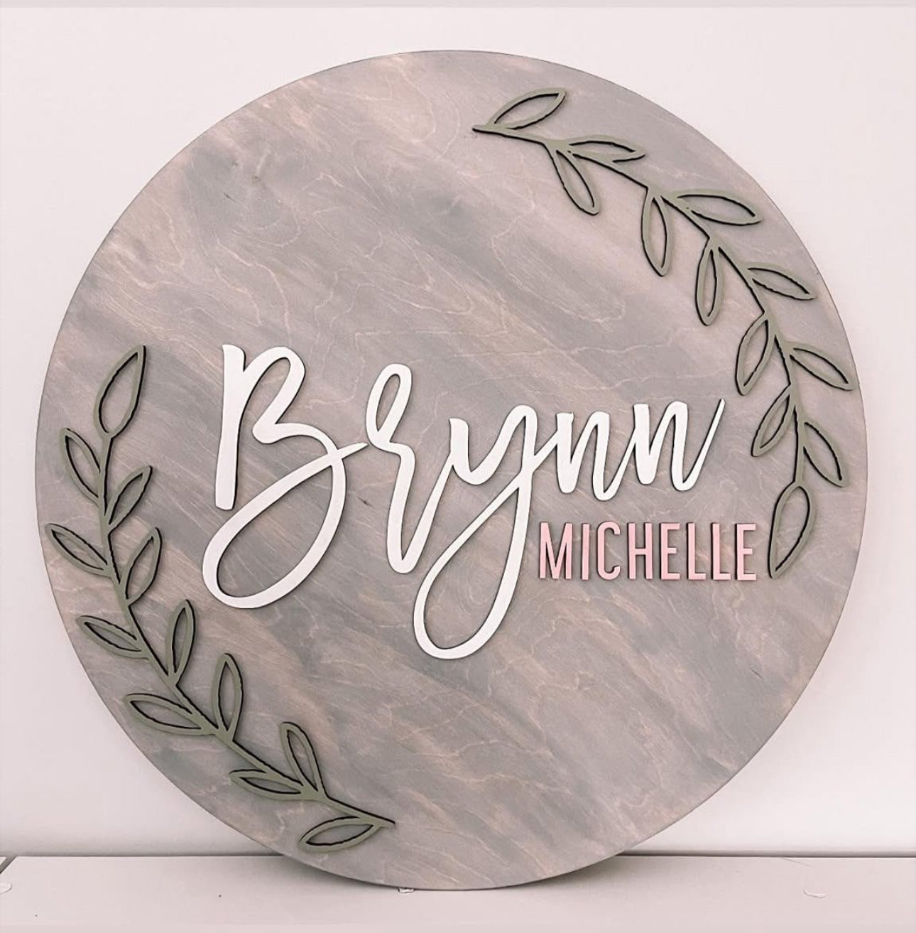 Sweet Sprig Custom Name 24" Sign